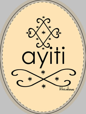 Ayiti Oval Pendant — Haitian Heritage Oval Pendant Necklace