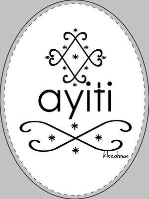 Ayiti Oval Pendant — Haitian Heritage Oval Pendant Necklace