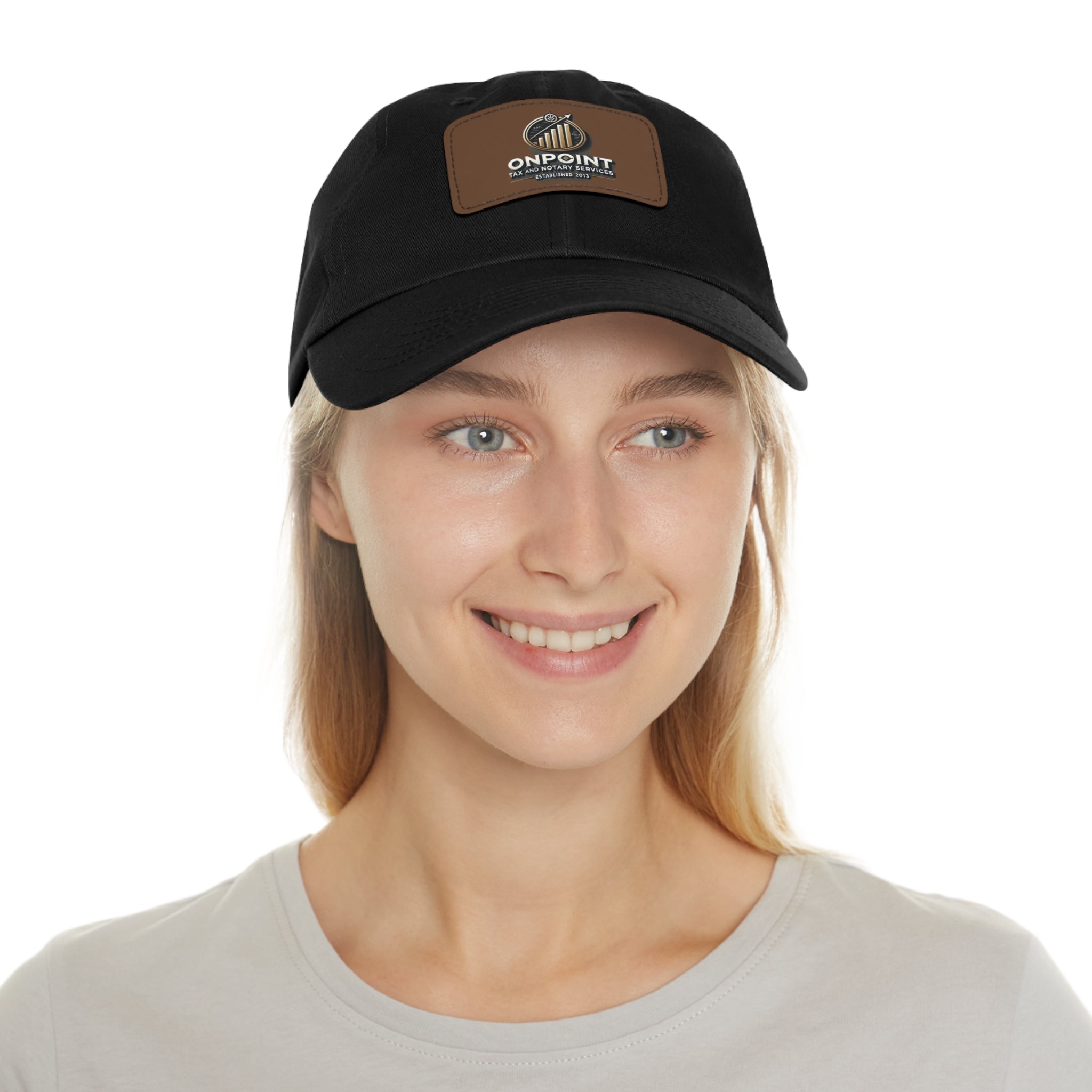 OnPoint Leather Patch Dad Hat - Perfect for Dads and Casual Style