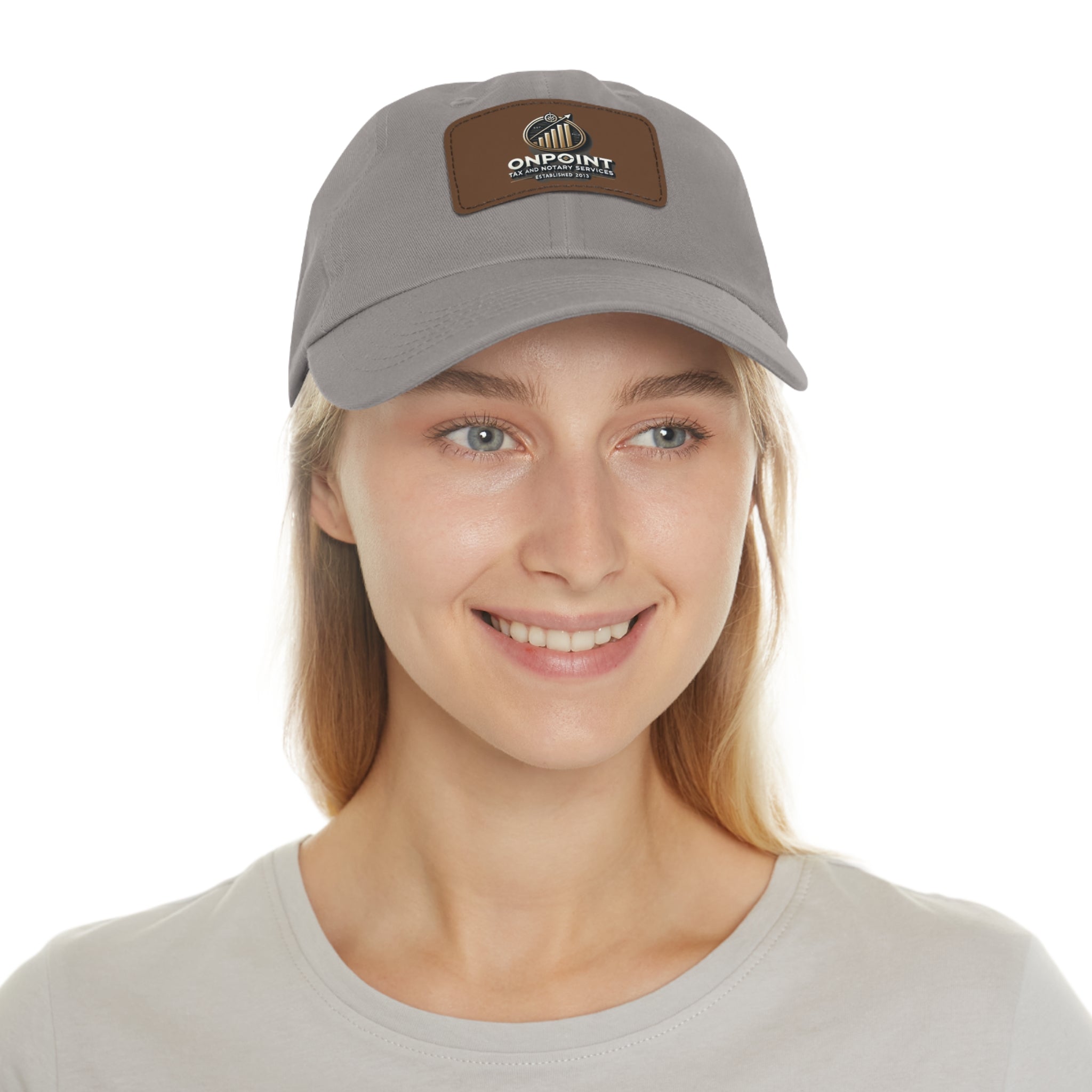 OnPoint Leather Patch Dad Hat - Perfect for Dads and Casual Style