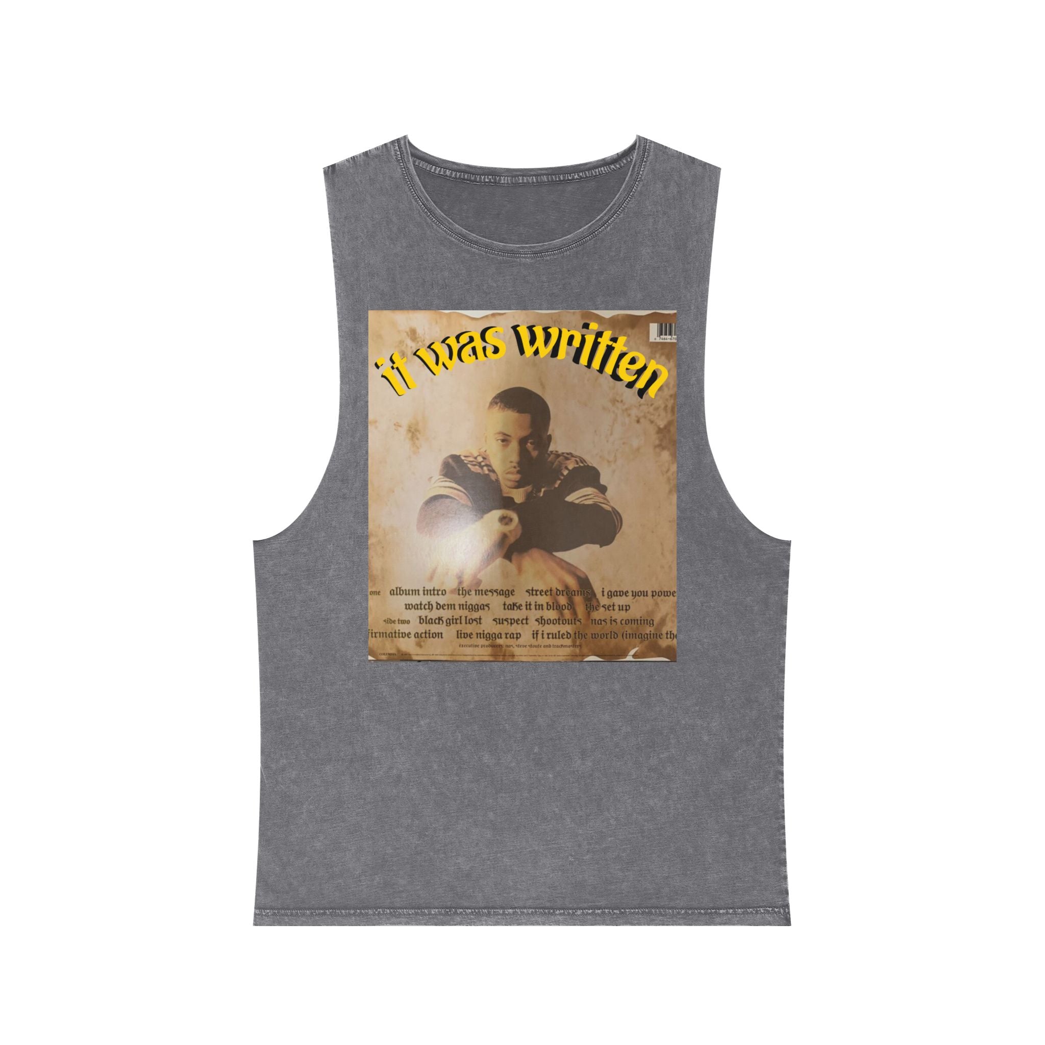 Hip Hop Tank Top, Unisex Stonewash Tee, Music Lover Shirt, Festival Wear, Streetwear Fashion, Casual Summer Top