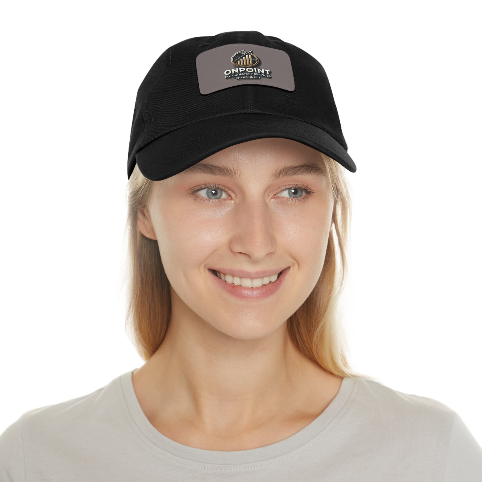 OnPoint Leather Patch Dad Hat - Perfect for Dads and Casual Style