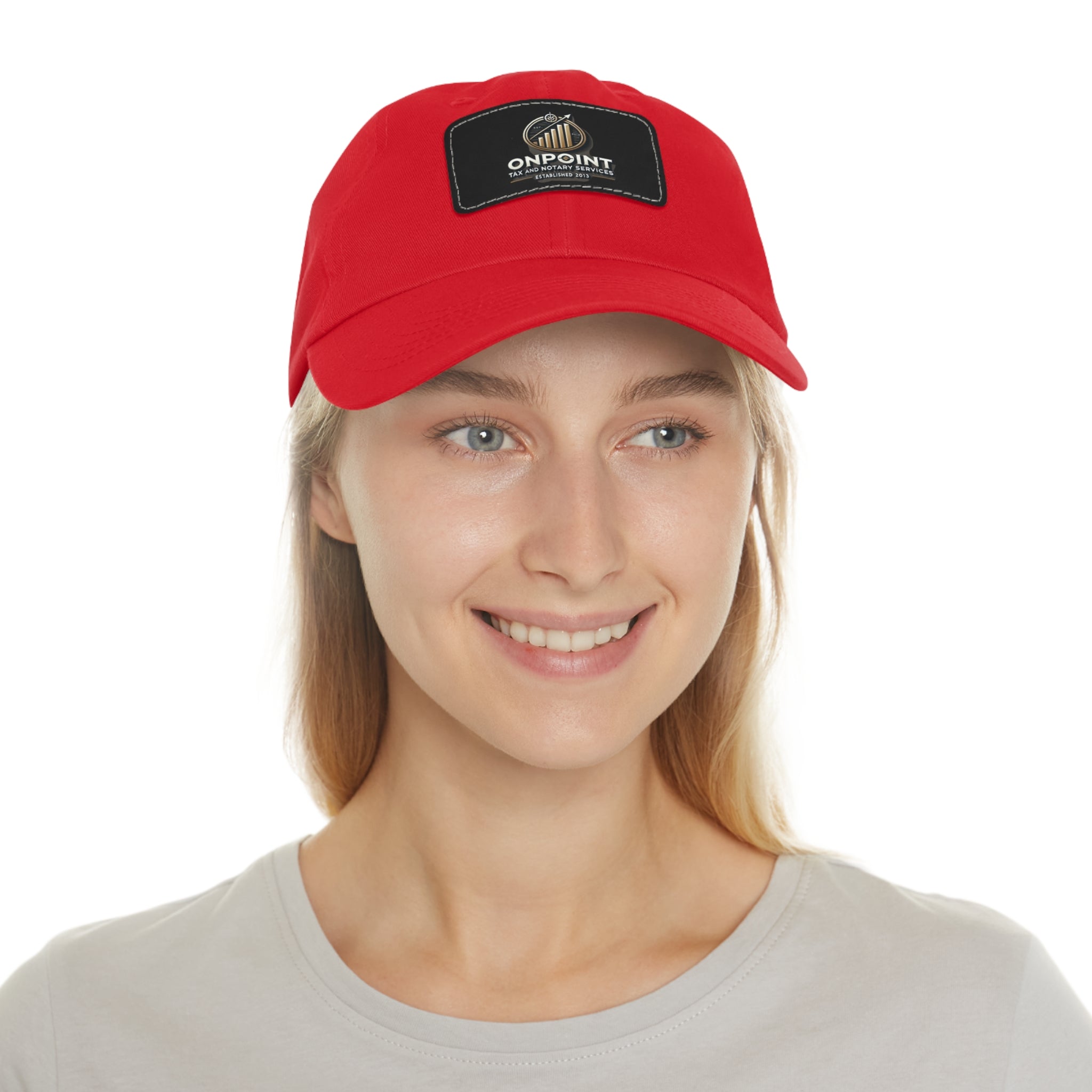 OnPoint Leather Patch Dad Hat - Perfect for Dads and Casual Style