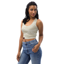 Load image into Gallery viewer, Brown Strip Crop Top
