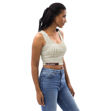 Load image into Gallery viewer, Brown Strip Crop Top
