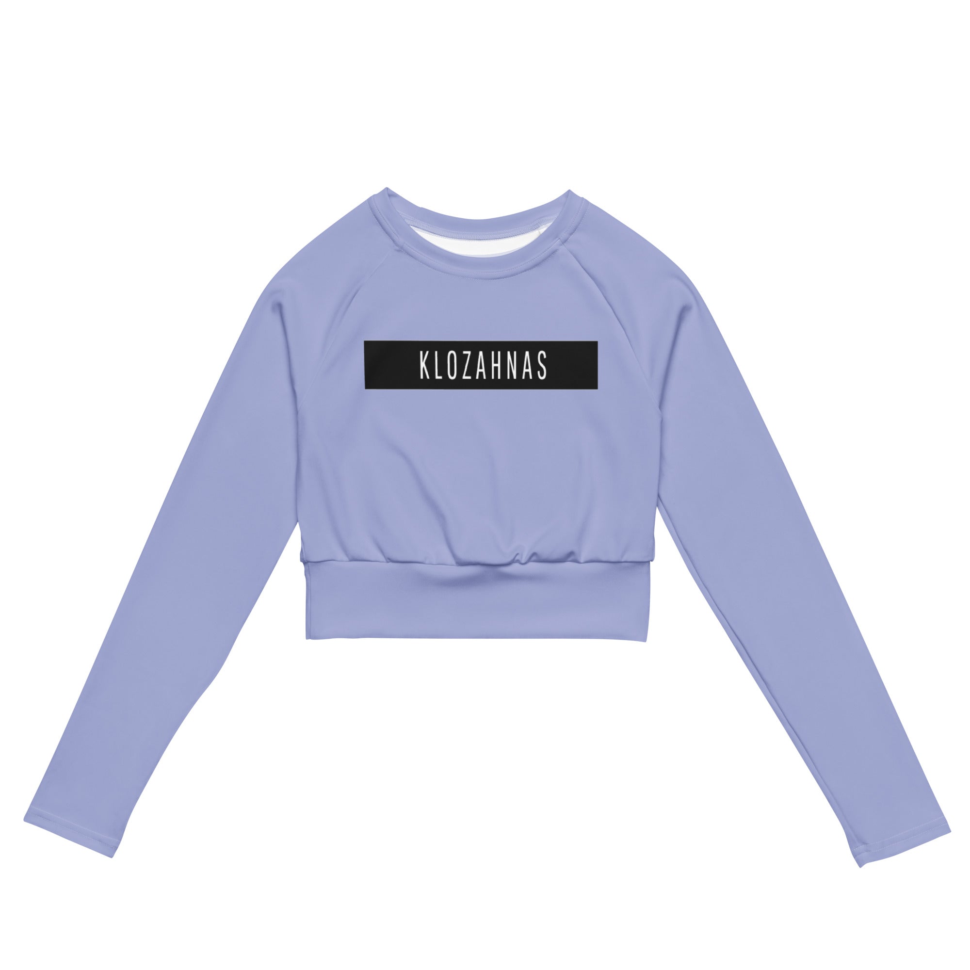 Klozahnas BLCK Strip long-sleeve crop top