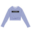 Klozahnas BLCK Strip long-sleeve crop top