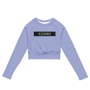 Klozahnas BLCK Strip long-sleeve crop top