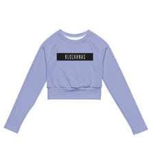 Load image into Gallery viewer, Klozahnas BLCK Strip long-sleeve crop top
