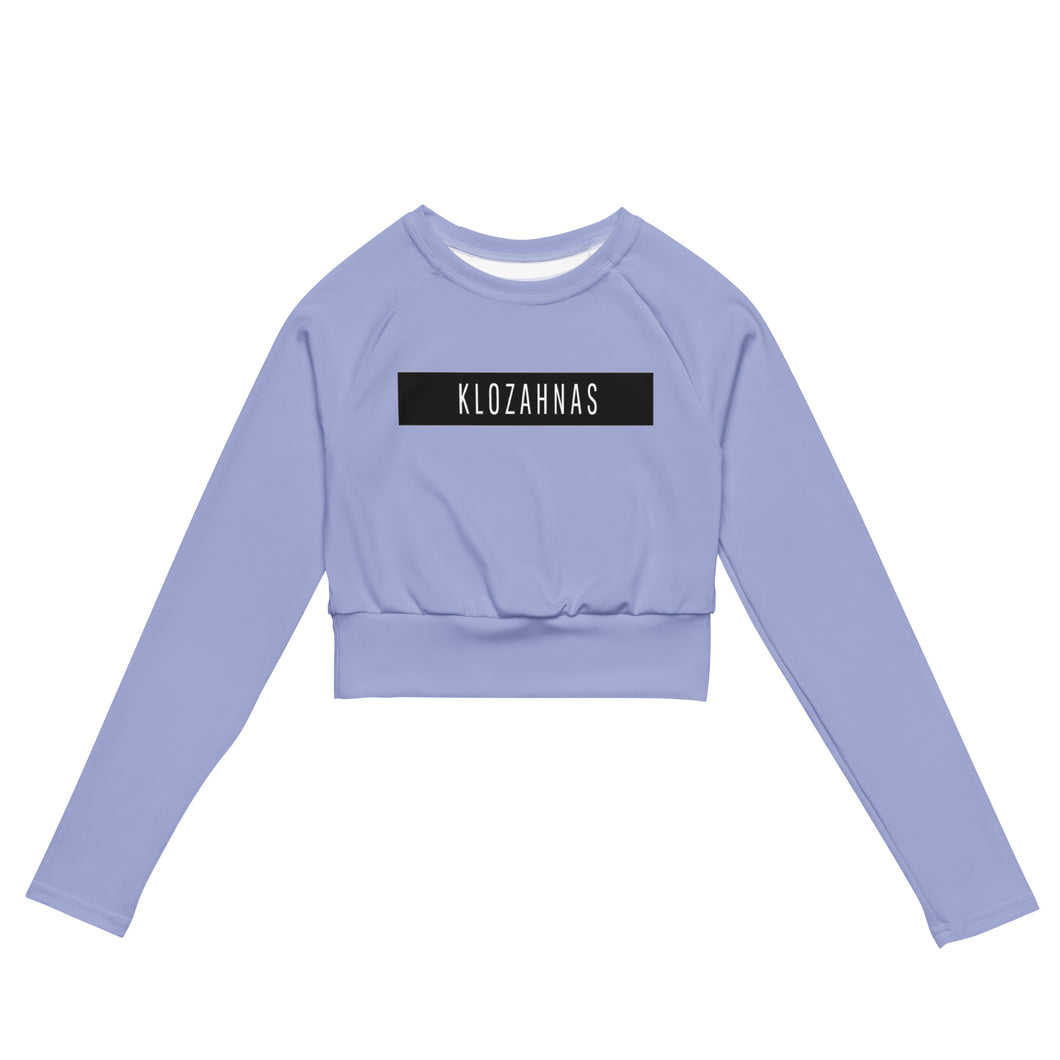 Klozahnas BLCK Strip long-sleeve crop top