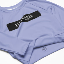 Load image into Gallery viewer, Klozahnas BLCK Strip long-sleeve crop top
