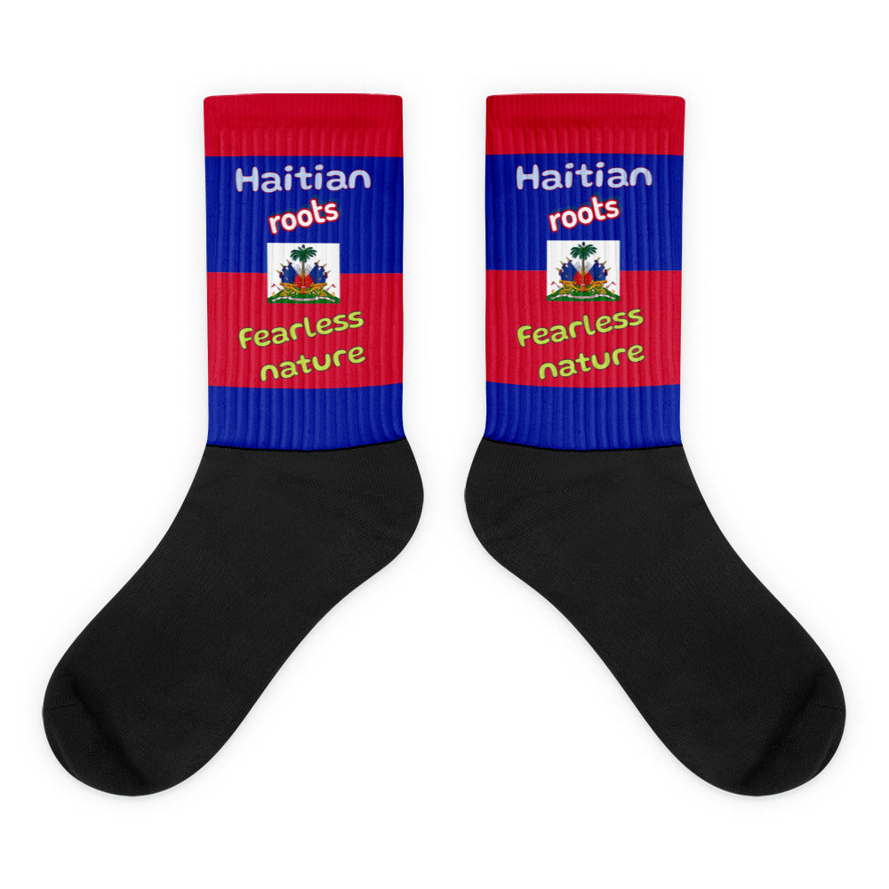 Haitian by Roots. Fearless by Nature – Premium Crew Socks