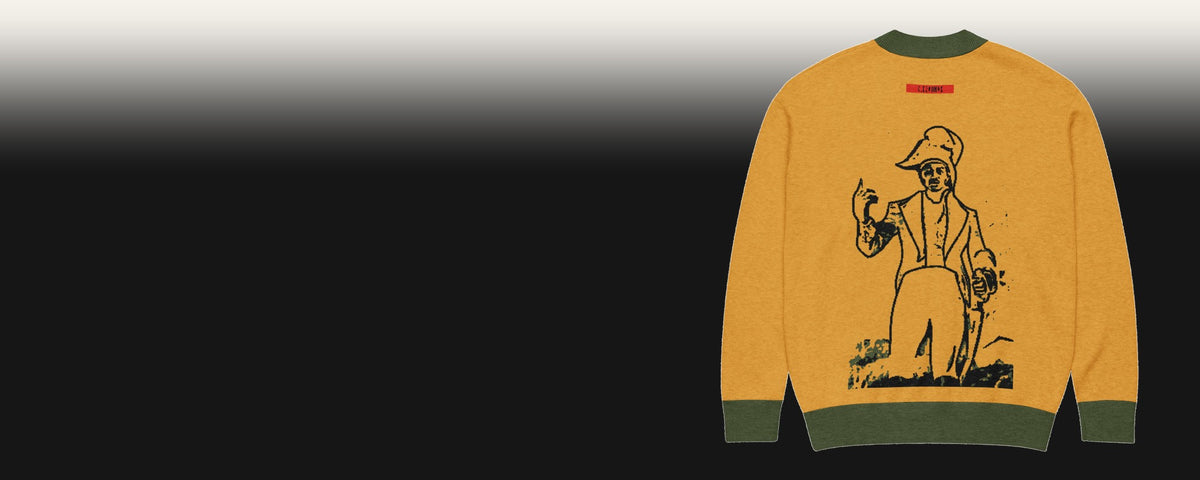 The Dessalines Drop - Dessalines knit cardigan hero banner
