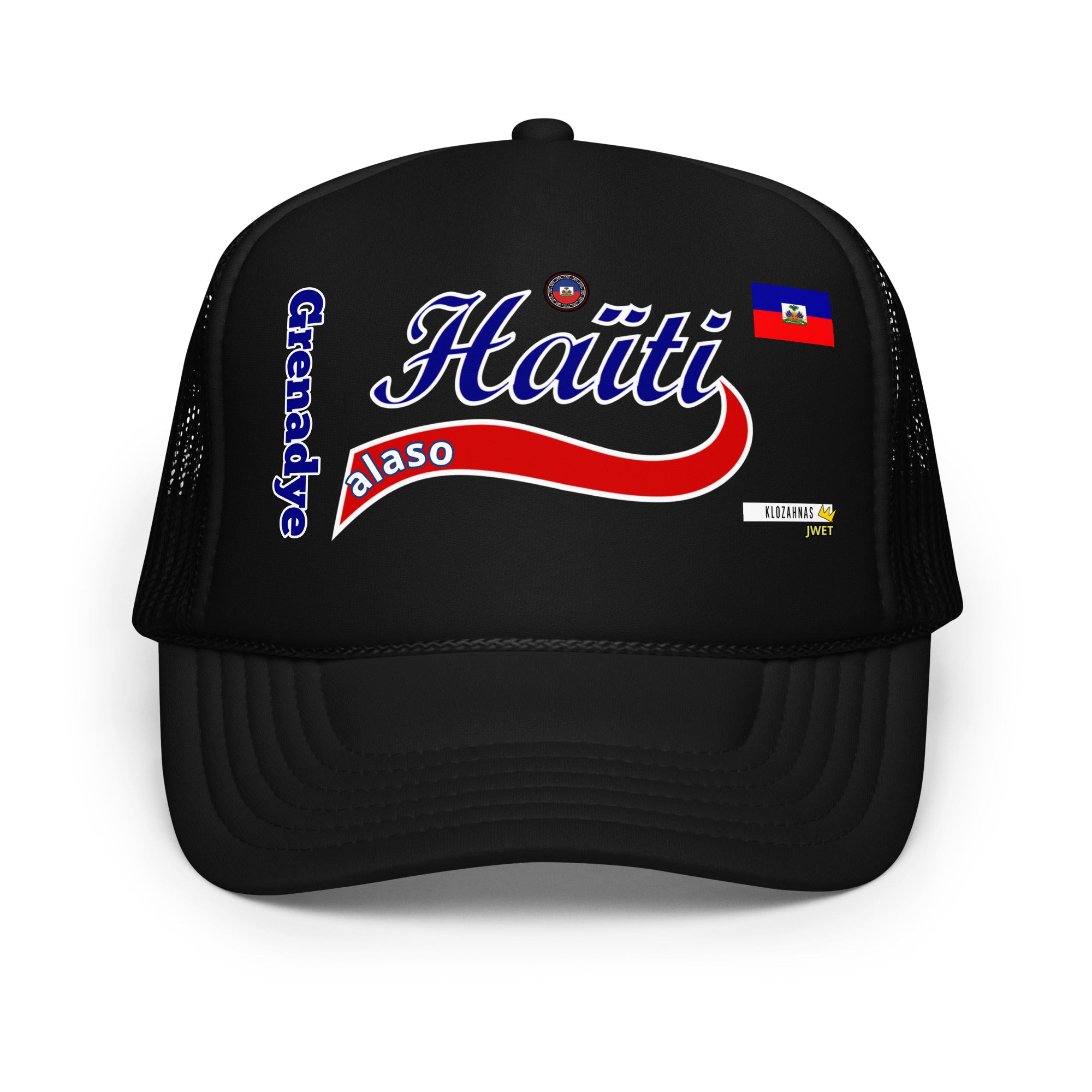 Haiti Grenadye Alaso Foam Trucker Hat