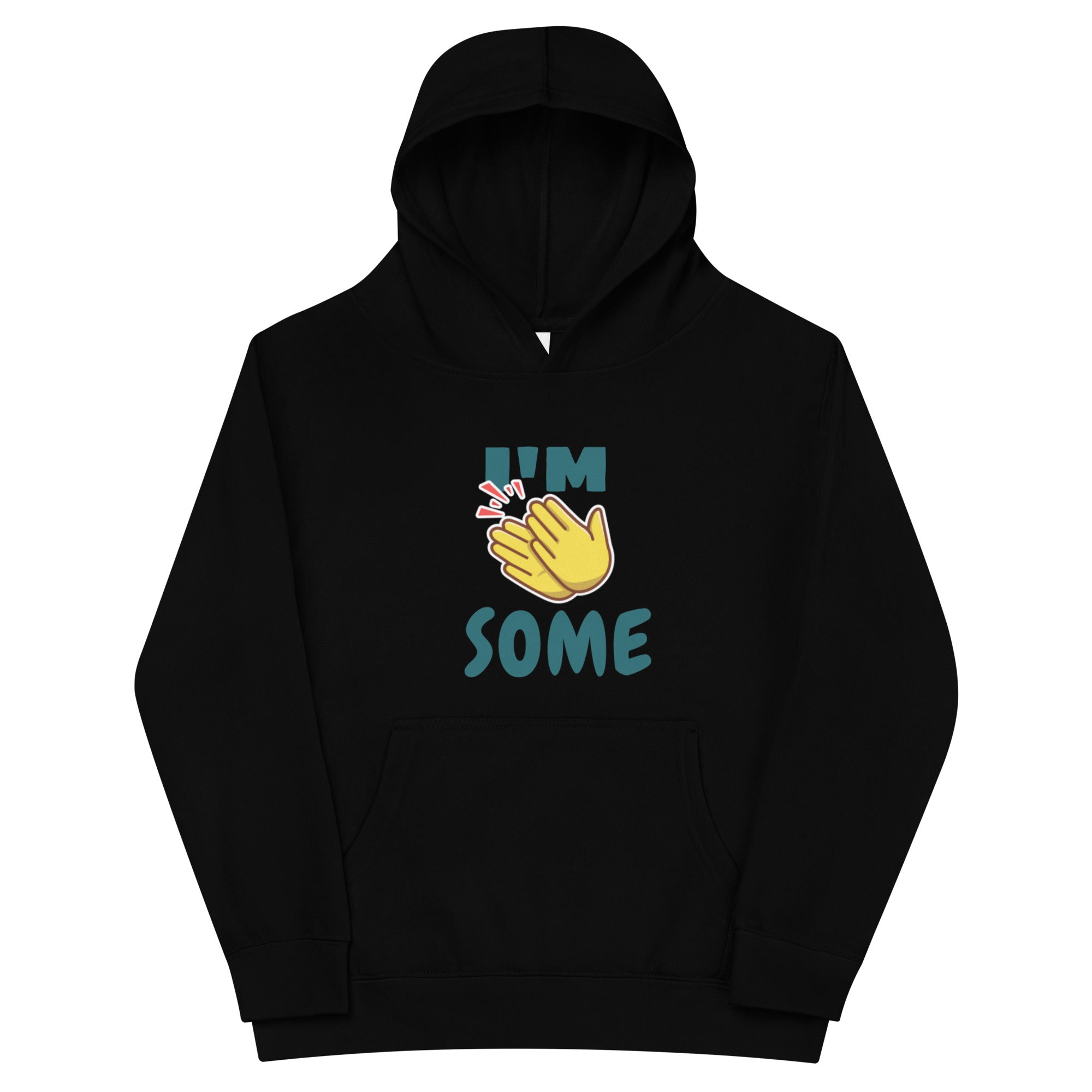 I'M HandSome and A Nerd Kids fleece hoodie