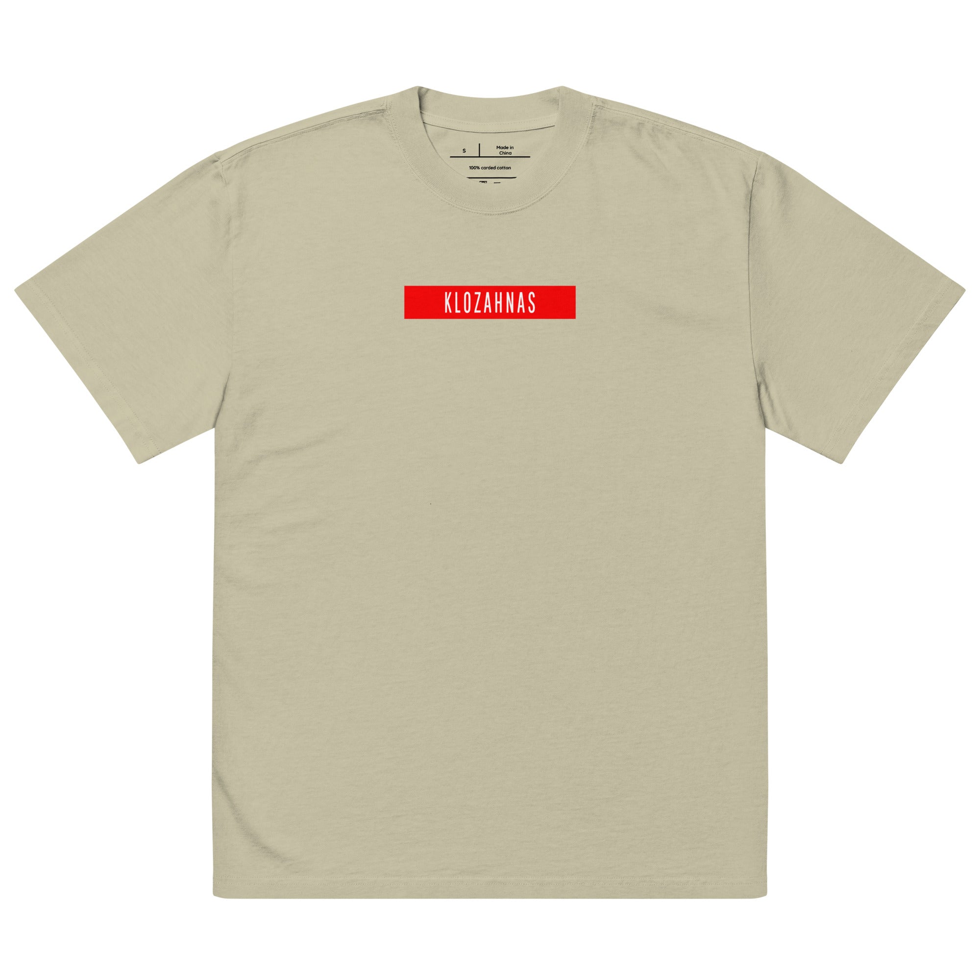 Oversized faded t-shirt – Klozahnas