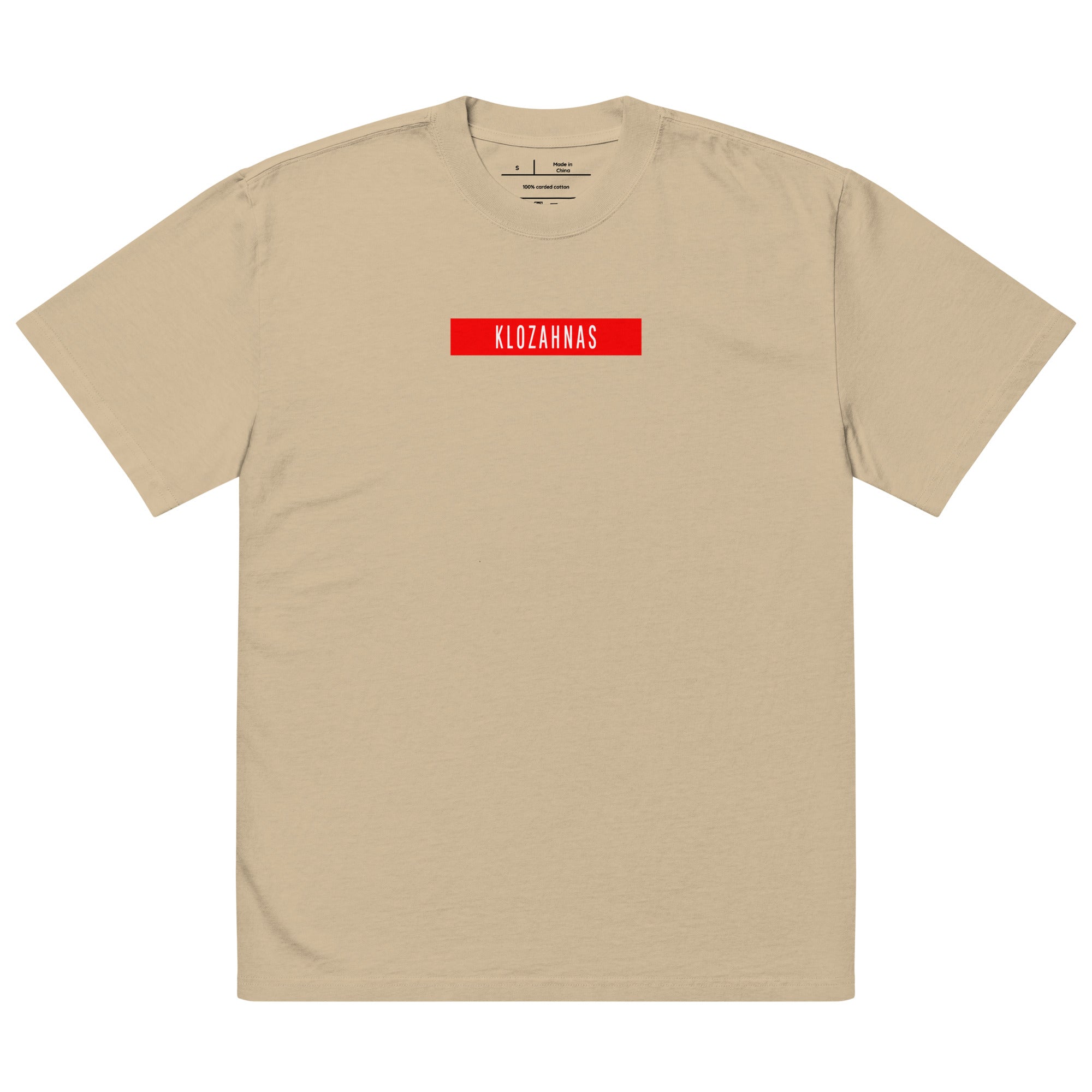 Oversized faded t-shirt – Klozahnas