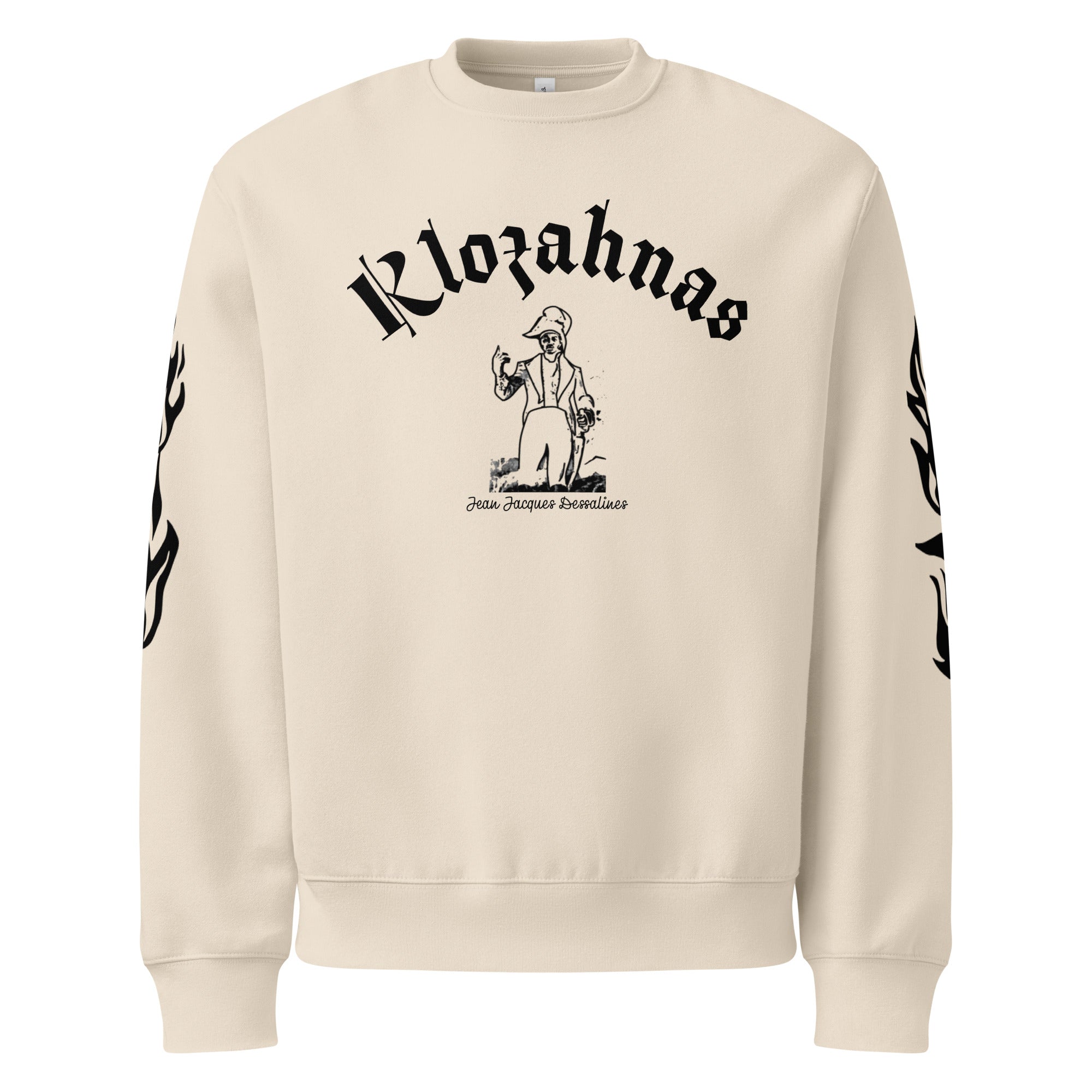 Klozahnas Oversized “Legacy Luxe” Sweatshirt-Jean-Jacques Dessalines Edition