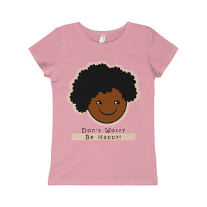 Be Happy - Girls Princess Tee