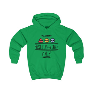 positive vibes kids hoodie