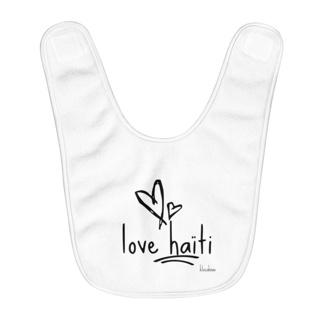 Love Haiti - Fleece Baby Bib