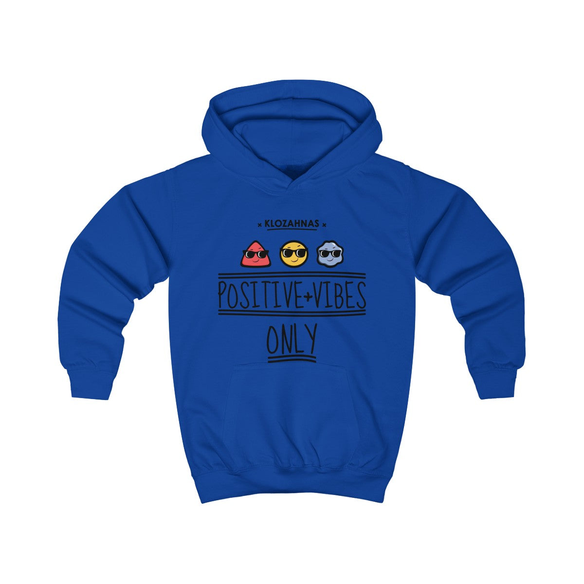 positive vibes kids hoodie