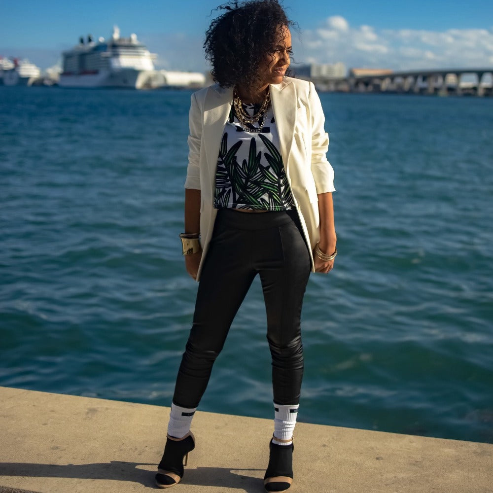 Tropical Ferns Crop Tee