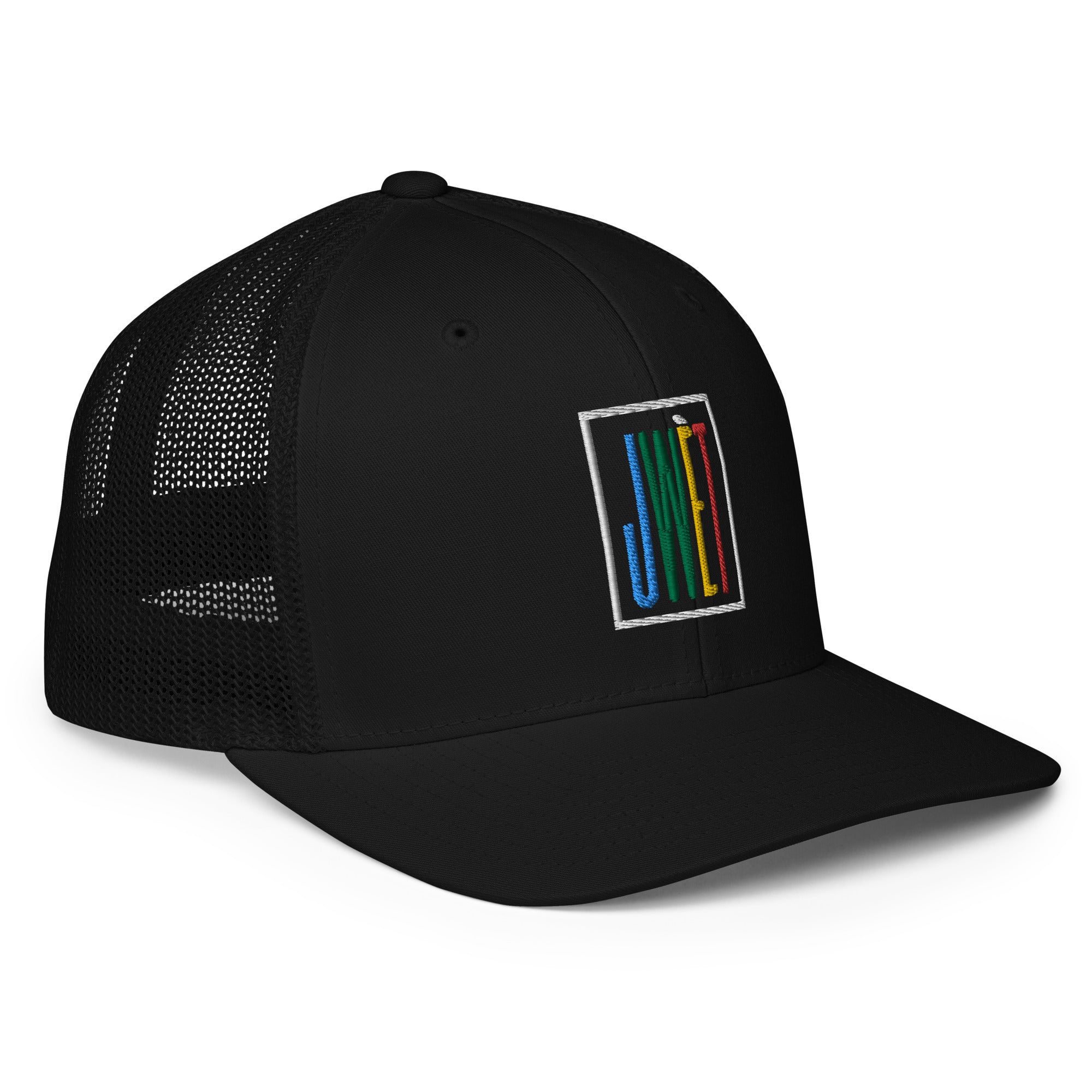 Mesh back Jwet trucker cap