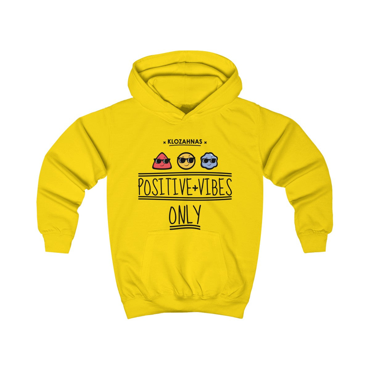 positive vibes kids hoodie