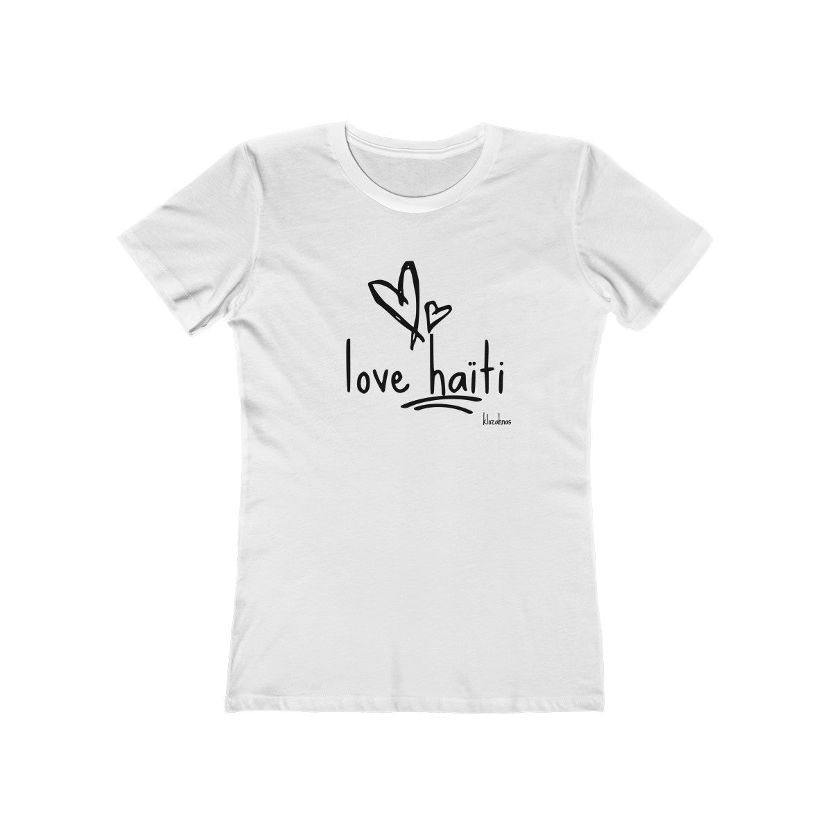 Love Haiti - Women's The Boyfriend Tee