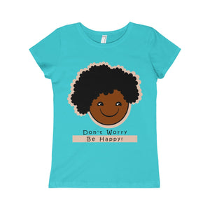 Be Happy - Girls Princess Tee