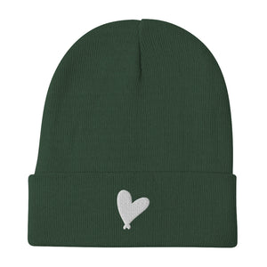 Heart Embroidered Beanie