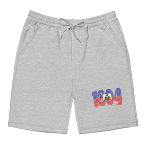 1804 Haitian Flag Men's Fleece Shorts