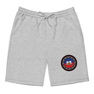 Haitian Flag Emblem Men's Fleece Shorts