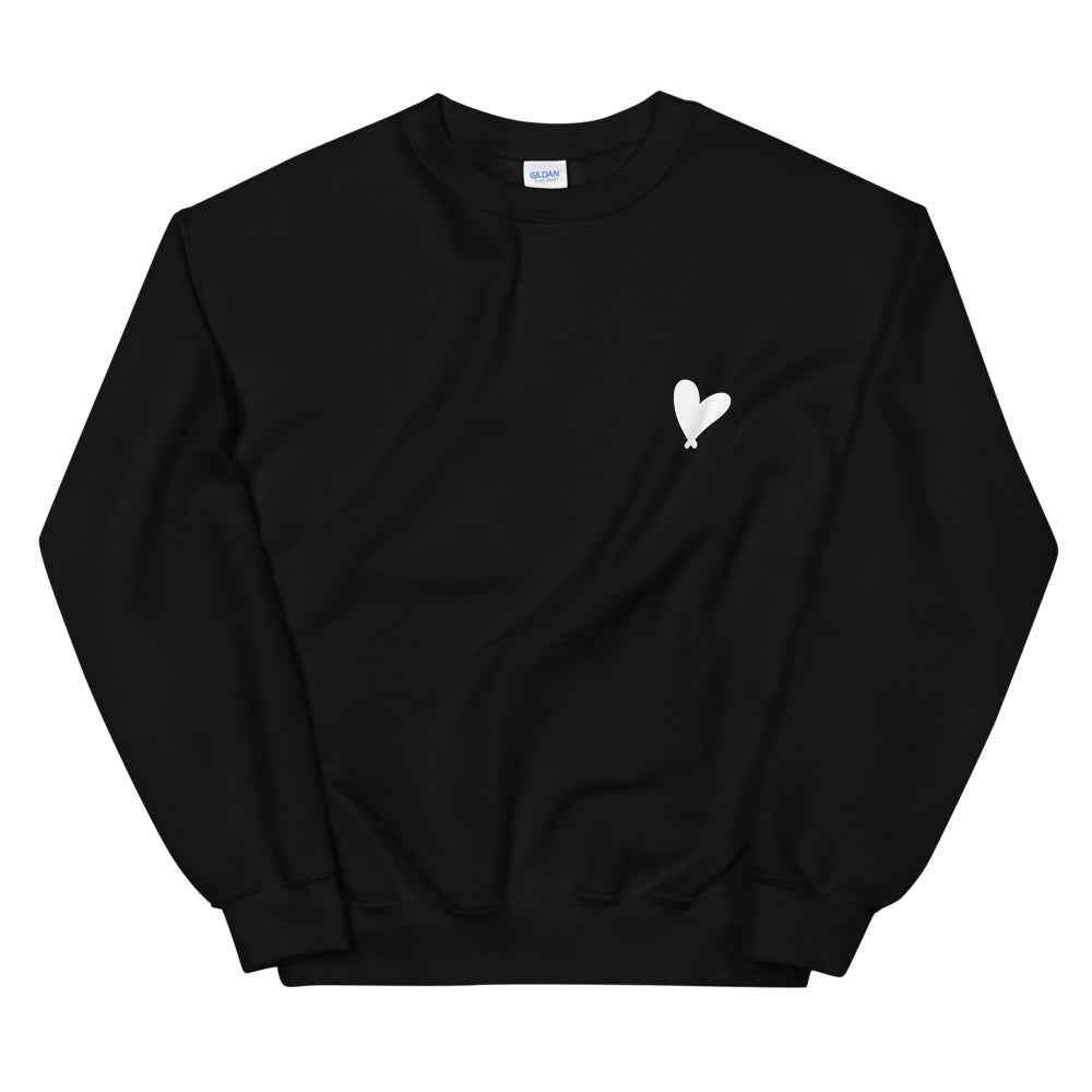 Black Heart Oversized Sweatshirt