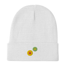 Load image into Gallery viewer, Daisy Flower Embroidered Beanie
