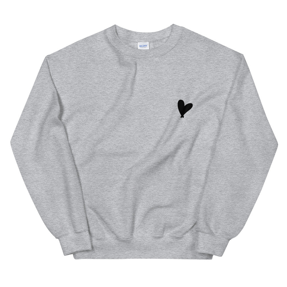Black Heart Oversized Sweatshirt