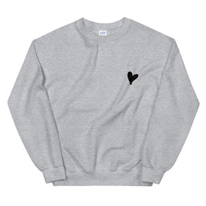 Black Heart Oversized Sweatshirt