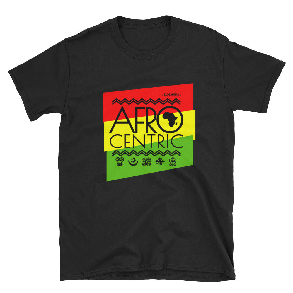 Afrocentric T-Shirt - Red,Yellow and Green Stripes