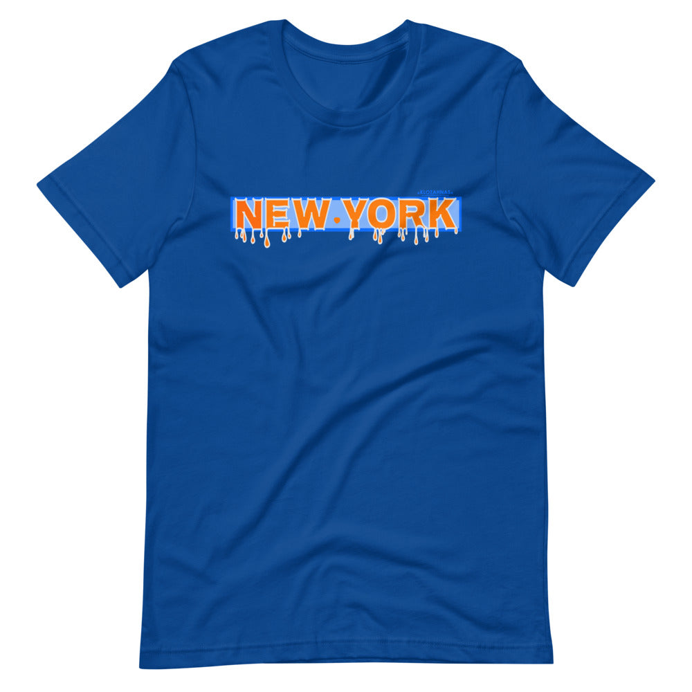 New York Drip T-Shirt - NY Knicks Colors