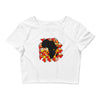 Africa Women Crop Top - Red
