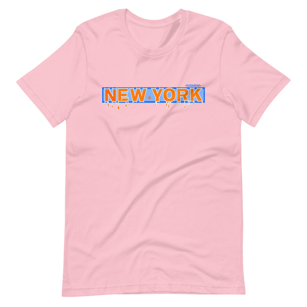 New York Drip T-Shirt - NY Knicks Colors