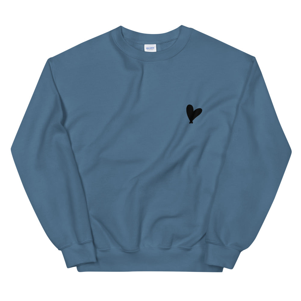 Black Heart Oversized Sweatshirt