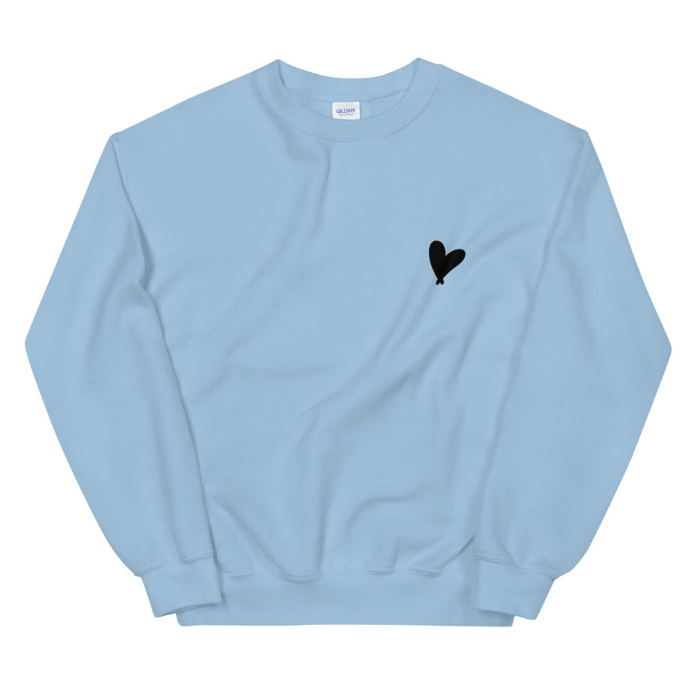 Black Heart Oversized Sweatshirt