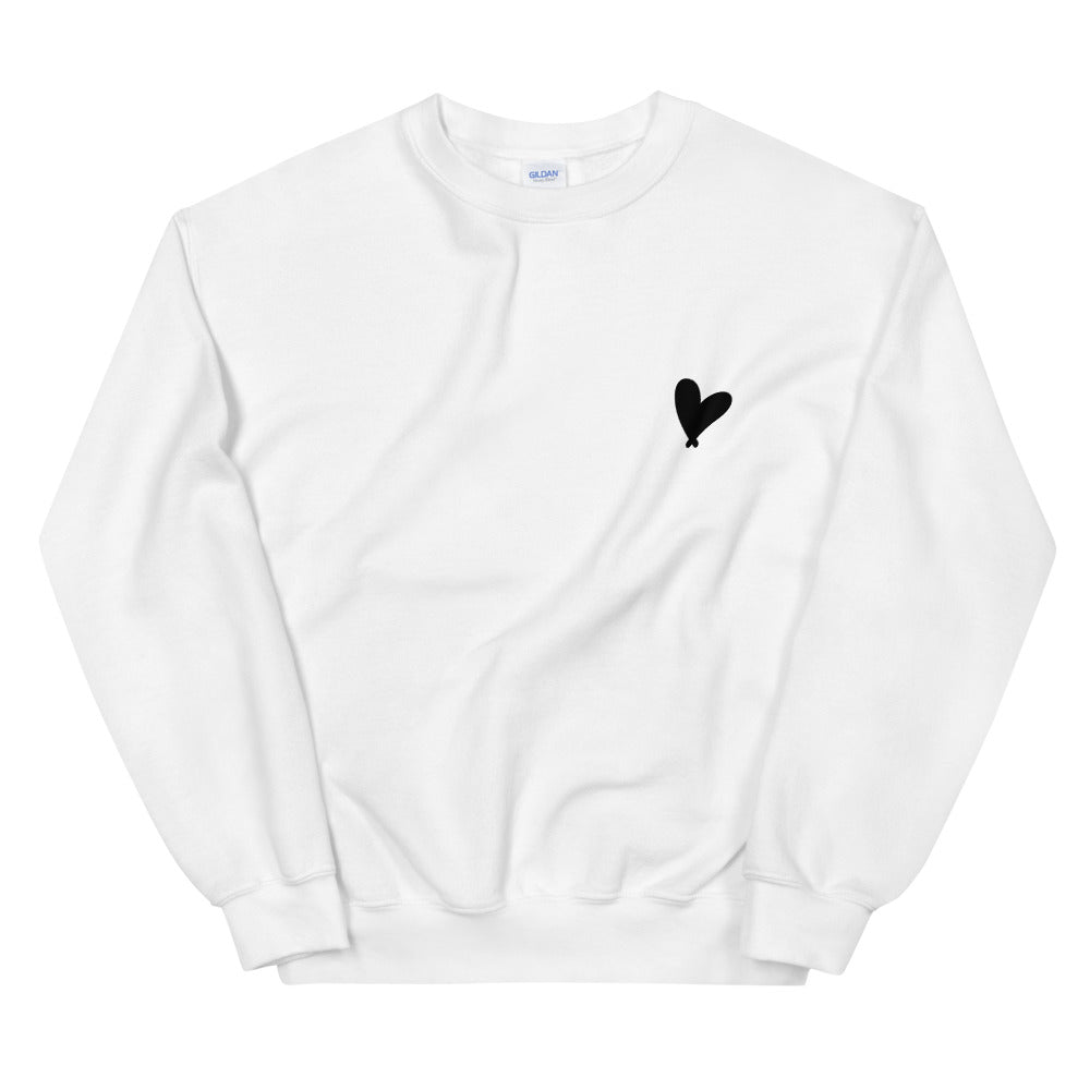 Black Heart Oversized Sweatshirt