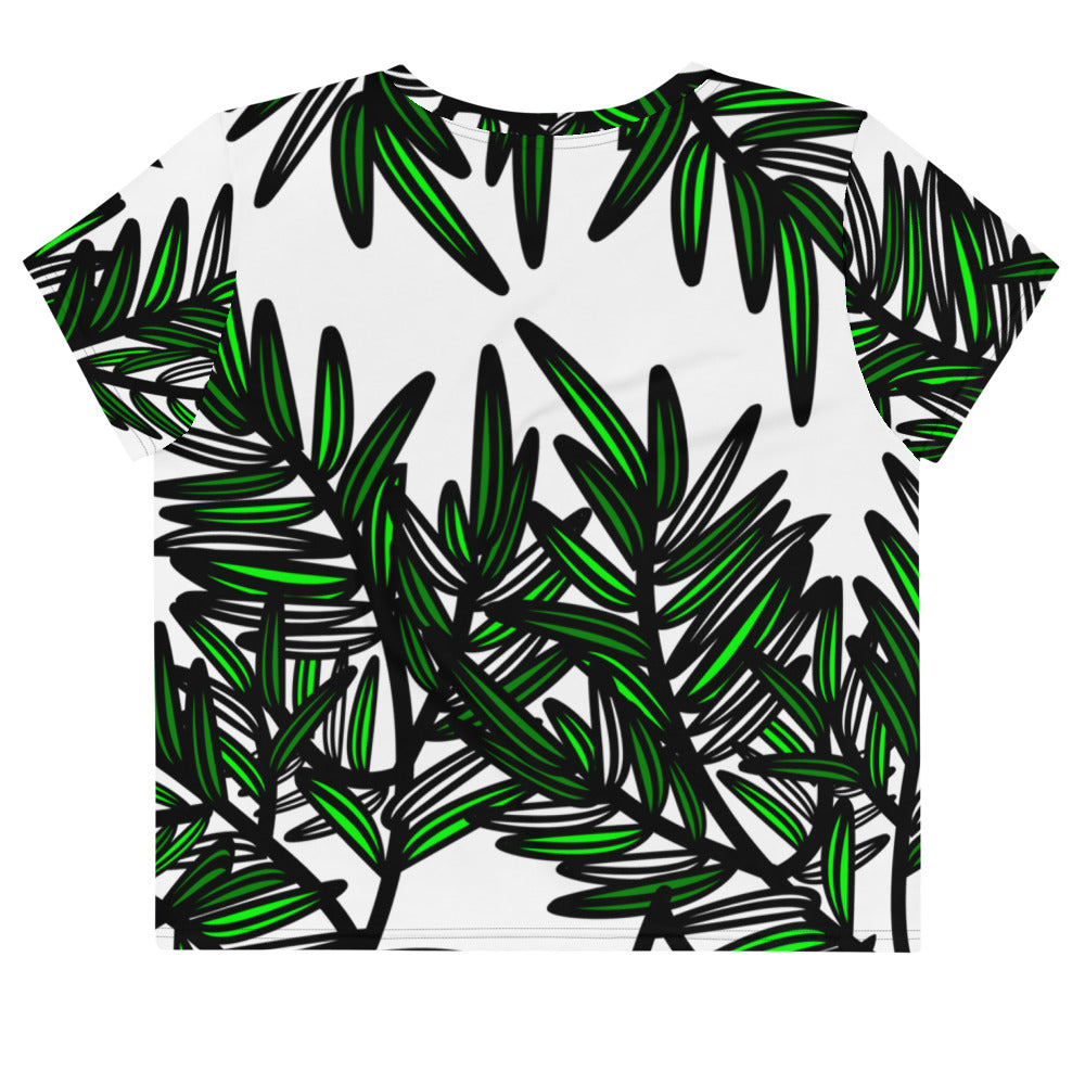 Tropical Ferns Crop Tee