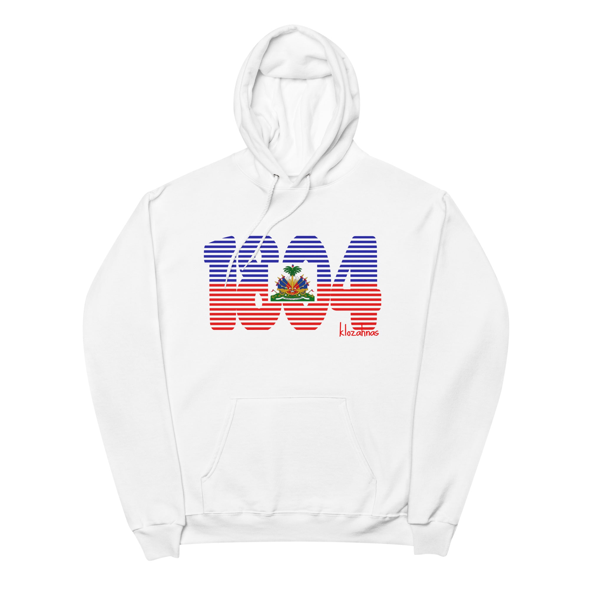 1804 Haitian Flag Fleece Hoodie