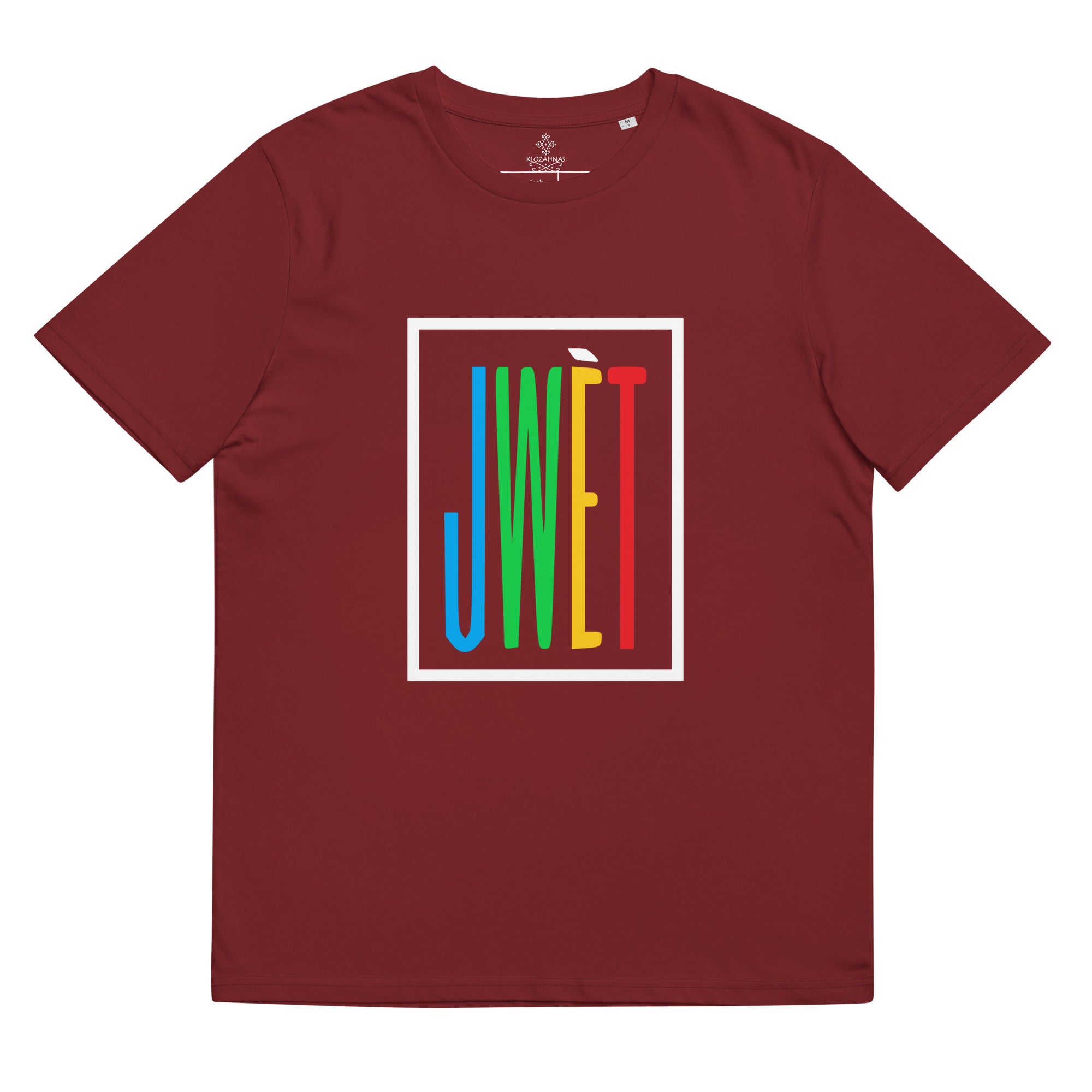 Jwet Unisex organic cotton t-shirt