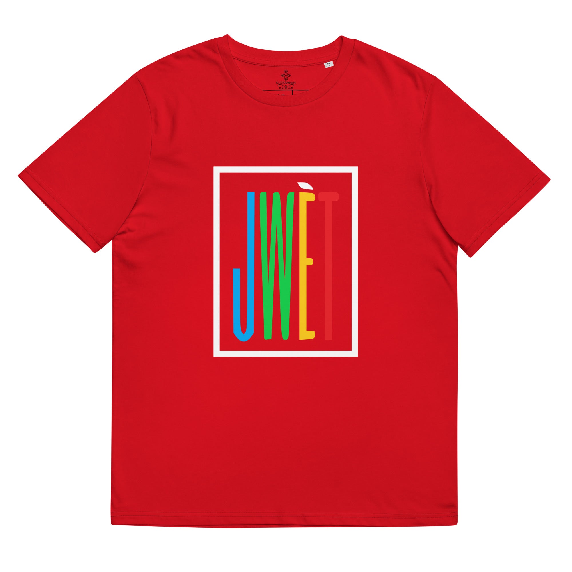Jwet Unisex organic cotton t-shirt