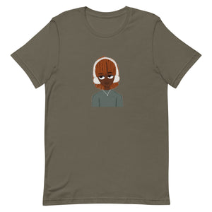 bored hand drawn tee